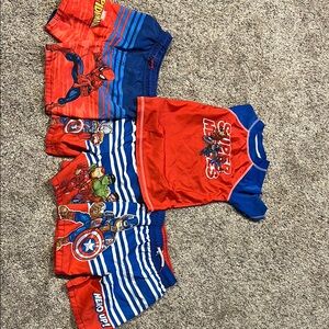 Marvel Super Hero Adventures Kids Swimwear - Red and Blue